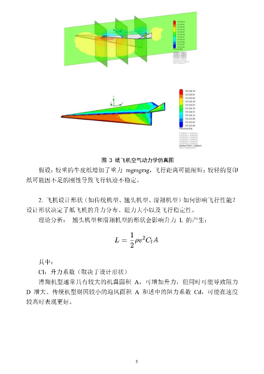工程技术论文中的流场模拟分析图